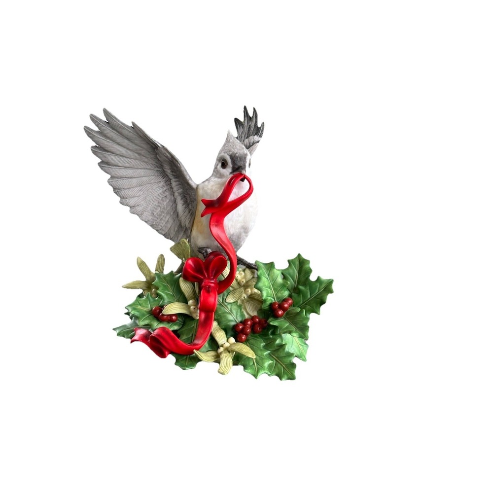 Lenox Bird Collection 1999 Lenox Christmas Tufted Titmouse Vintage Collectible